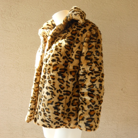 CHEETAH GIRLS Faux Fur Leopard Jacket - Picture 8 of 8